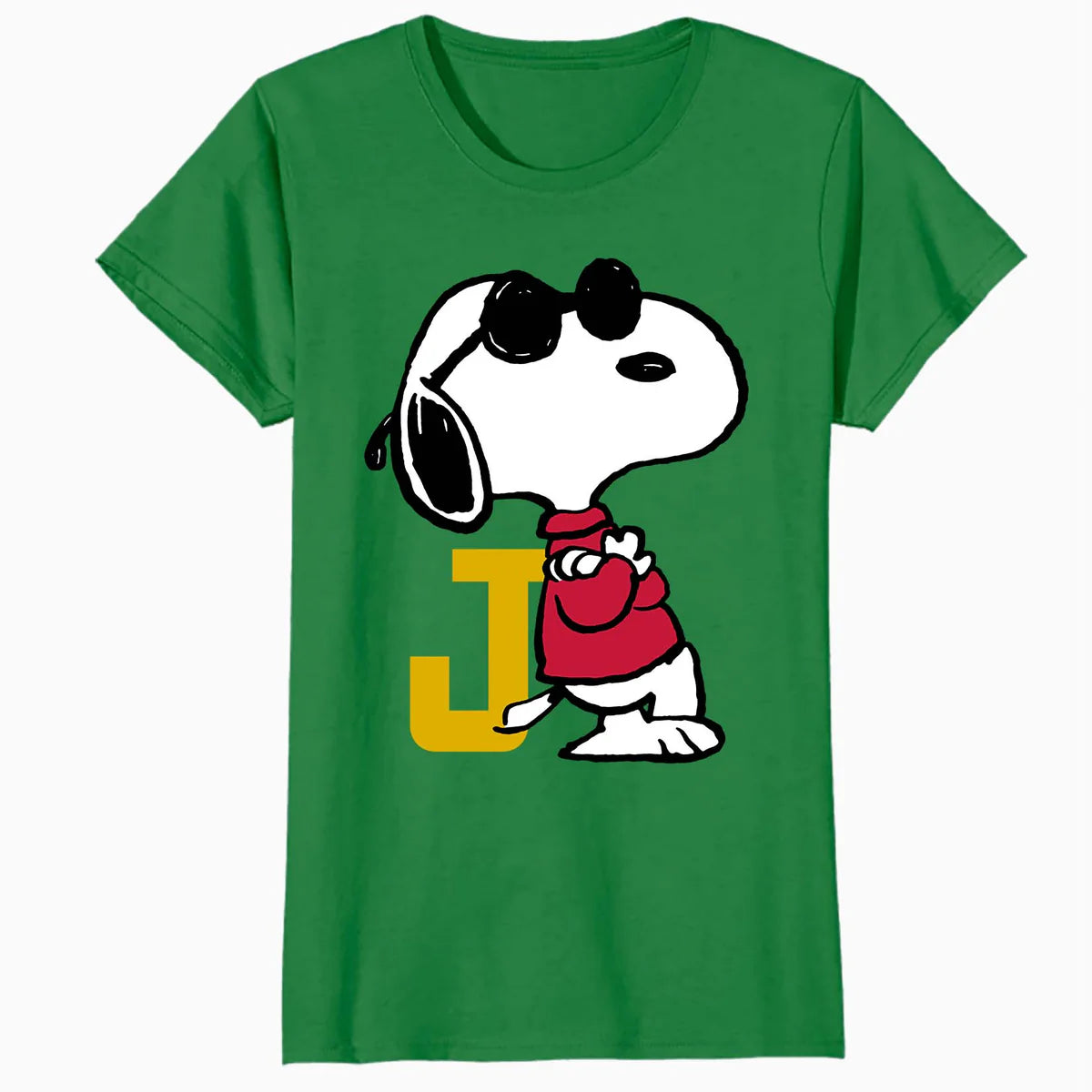 Peanuts Joe Cool Snoopy Retro Sports Classic Baseball Logo Official Women's SKINNY FIT T-Shirt