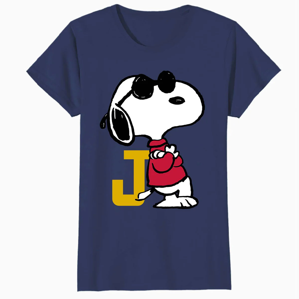 Peanuts Joe Cool Snoopy Retro Sports Classic Baseball Logo Official Women's SKINNY FIT T-Shirt