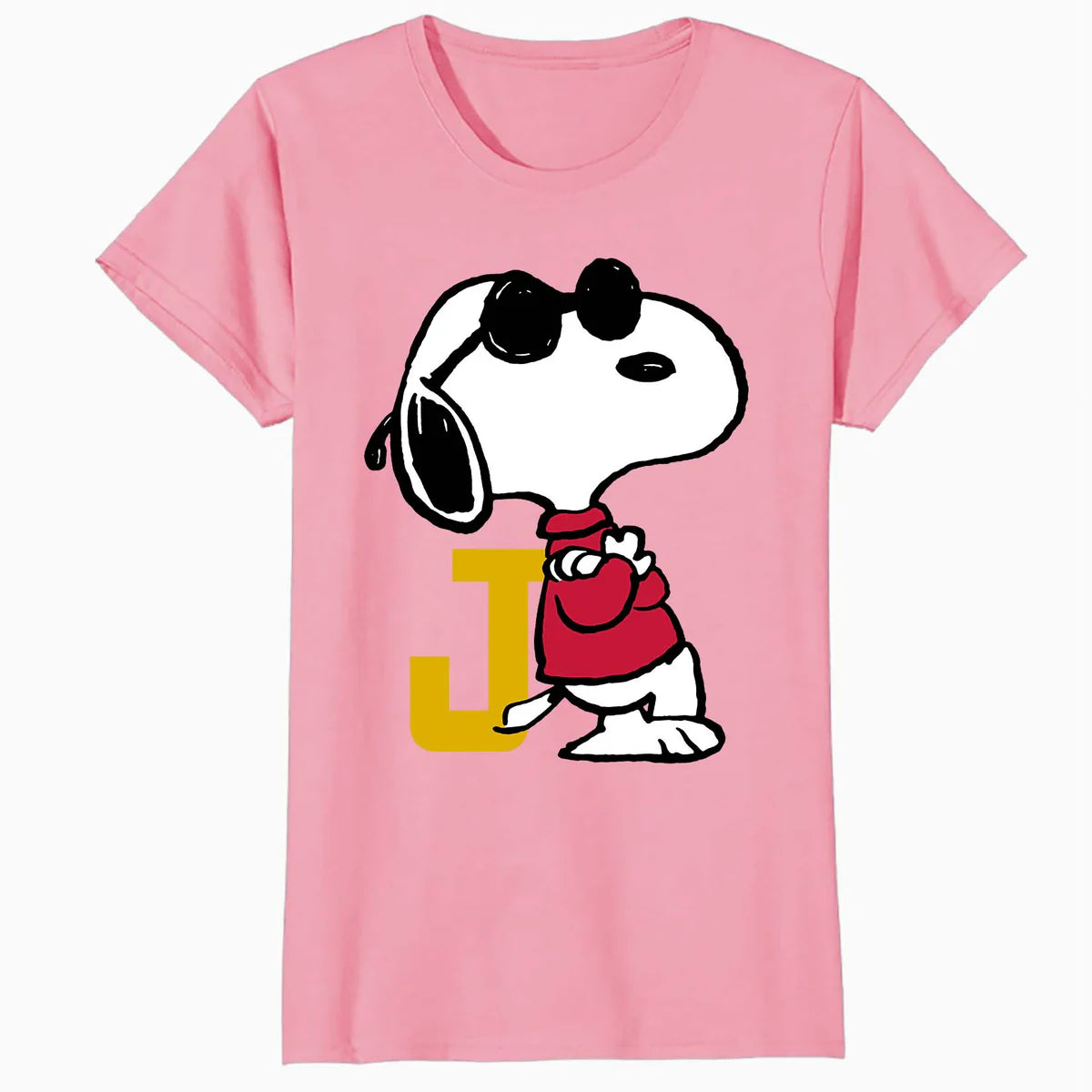 Peanuts Joe Cool Snoopy Retro Sports Classic Baseball Logo Official Women's SKINNY FIT T-Shirt