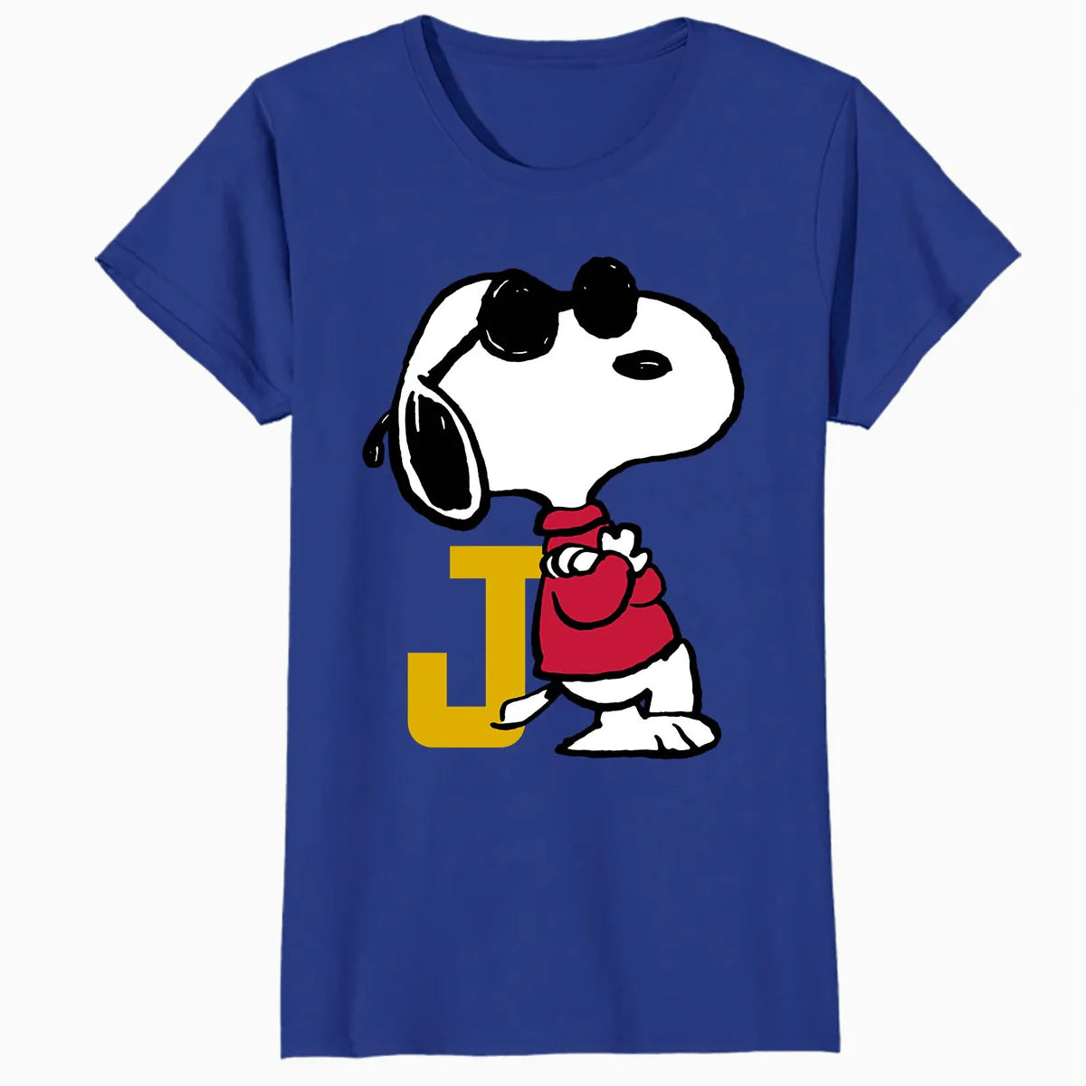 Peanuts Joe Cool Snoopy Retro Sports Classic Baseball Logo Official Women's SKINNY FIT T-Shirt