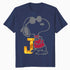 Peanuts Joe Cool Snoopy Urban Sports Bling Baseball Logo Official Men's T-Shirt
