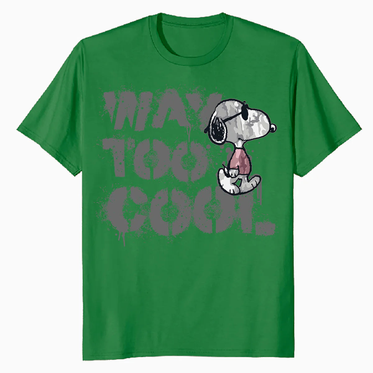 Peanuts Joe Cool Snoopy Way Too Graffiti Stencil Urban Art Official Men's T-Shirt