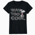 Peanuts Joe Cool Snoopy Way Too Graffiti Stencil Urban Art Official Women's SKINNY FIT T-Shirt