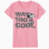 Peanuts Joe Cool Snoopy Way Too Graffiti Stencil Urban Art Official Women's SKINNY FIT T-Shirt