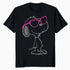 Peanuts Love Bloom Snoopy Heart Shades Vintage Classic Comic Official Men's T-Shirt