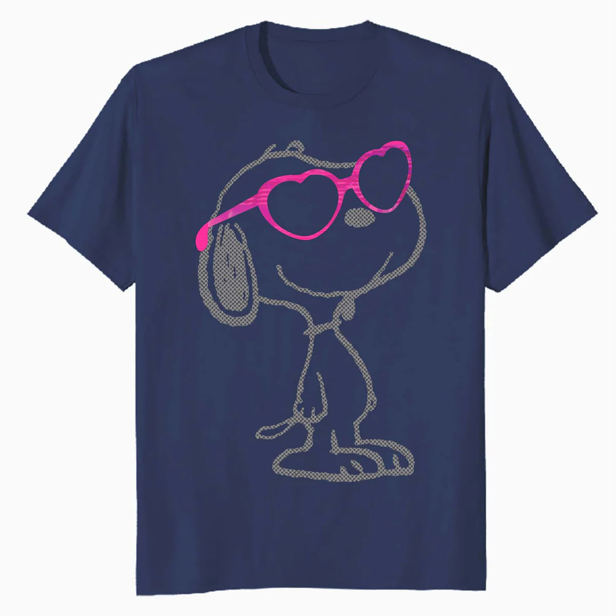 Peanuts Love Bloom Snoopy Heart Shades Vintage Classic Comic Official Men's T-Shirt