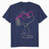 Peanuts Love Bloom Snoopy Heart Shades Vintage Classic Comic Official Men's T-Shirt