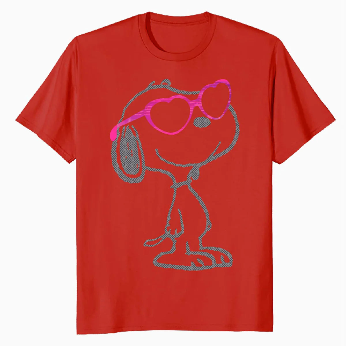 Peanuts Love Bloom Snoopy Heart Shades Vintage Classic Comic Official Men's T-Shirt