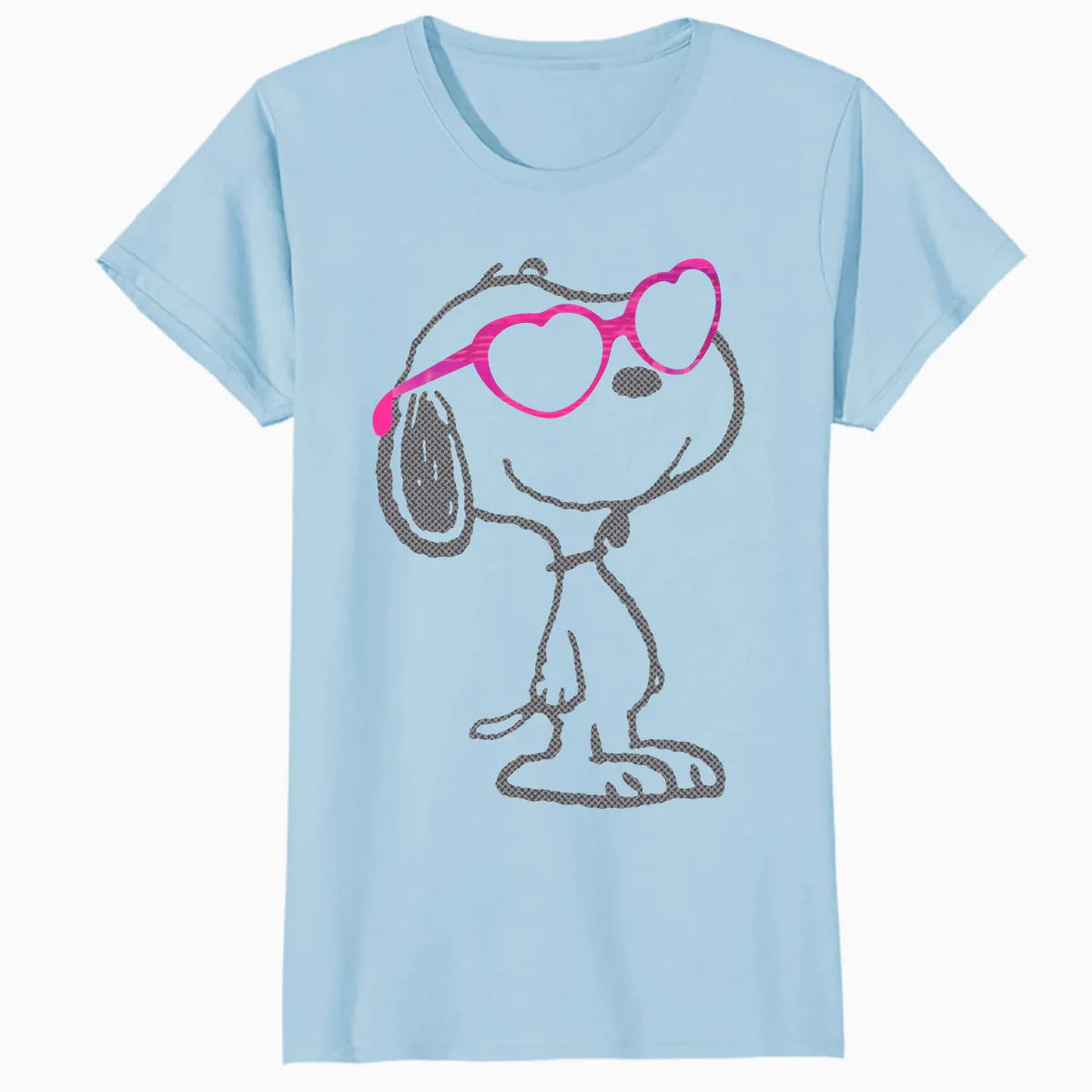 Peanuts Love Bloom Snoopy Heart Shades Vintage Classic Comic Official Women's SKINNY FIT T-Shirt