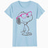Peanuts Love Bloom Snoopy Heart Shades Vintage Classic Comic Official Women's SKINNY FIT T-Shirt