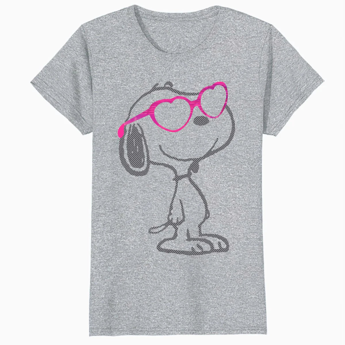 Peanuts Love Bloom Snoopy Heart Shades Vintage Classic Comic Official Women's SKINNY FIT T-Shirt