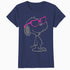 Peanuts Love Bloom Snoopy Heart Shades Vintage Classic Comic Official Women's SKINNY FIT T-Shirt