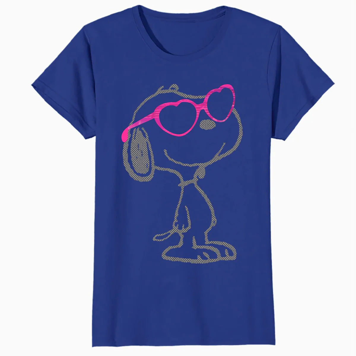 Peanuts Love Bloom Snoopy Heart Shades Vintage Classic Comic Official Women's SKINNY FIT T-Shirt