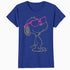Peanuts Love Bloom Snoopy Heart Shades Vintage Classic Comic Official Women's SKINNY FIT T-Shirt