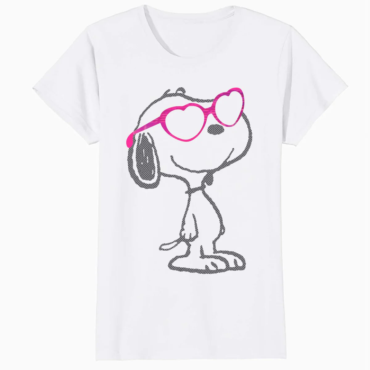 Peanuts Love Bloom Snoopy Heart Shades Vintage Classic Comic Official Women's SKINNY FIT T-Shirt