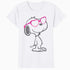 Peanuts Love Bloom Snoopy Heart Shades Vintage Classic Comic Official Women's SKINNY FIT T-Shirt