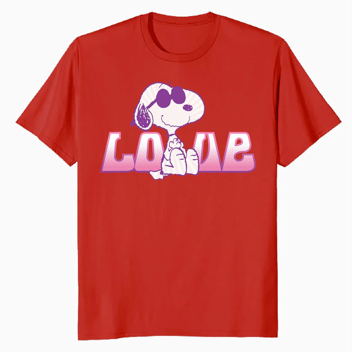 Peanuts Love Snoopy Joe Cool Retro Shades Vintage 90s Comic Official Men's T-Shirt