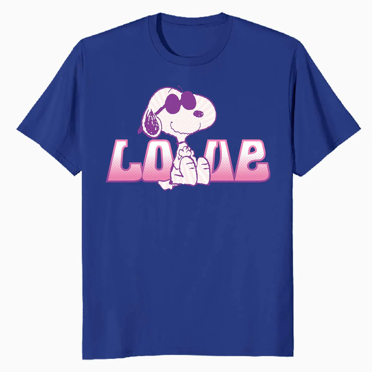 Peanuts Love Snoopy Joe Cool Retro Shades Vintage 90s Comic Official Men's T-Shirt