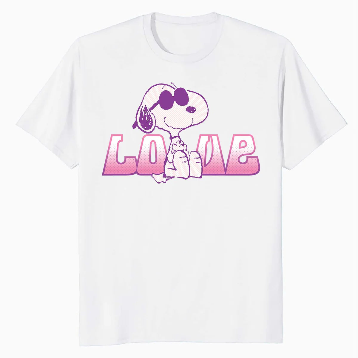 Peanuts Love Snoopy Joe Cool Retro Shades Vintage 90s Comic Official Men's T-Shirt