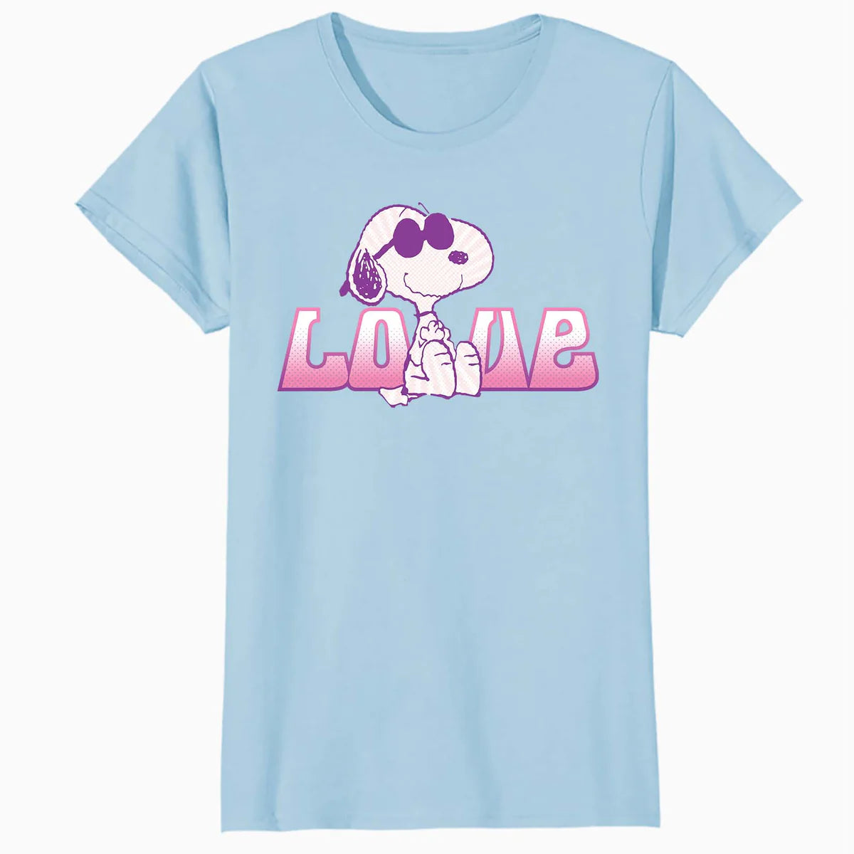 Peanuts Love Snoopy Joe Cool Retro Shades Vintage 90s Comic Official Women's SKINNY FIT T-Shirt