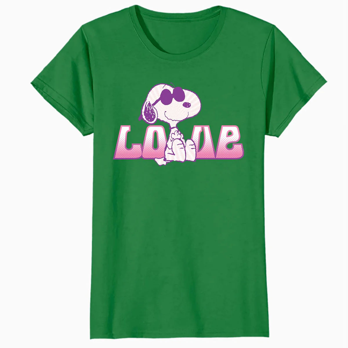 Peanuts Love Snoopy Joe Cool Retro Shades Vintage 90s Comic Official Women's SKINNY FIT T-Shirt