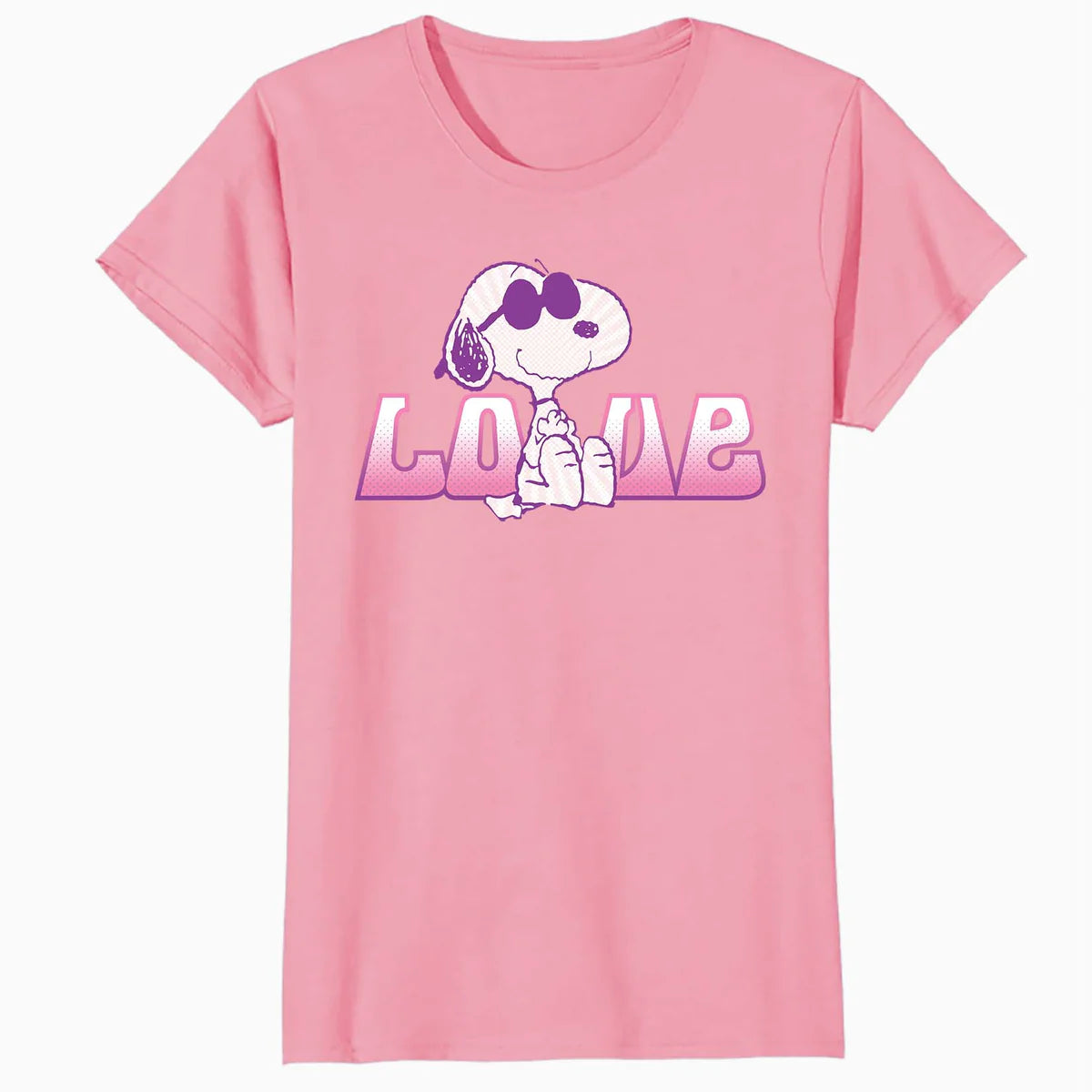 Peanuts Love Snoopy Joe Cool Retro Shades Vintage 90s Comic Official Women's SKINNY FIT T-Shirt