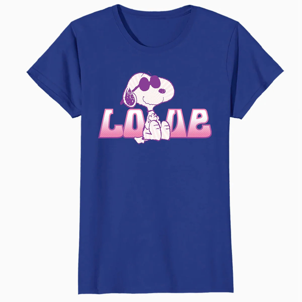 Peanuts Love Snoopy Joe Cool Retro Shades Vintage 90s Comic Official Women's SKINNY FIT T-Shirt