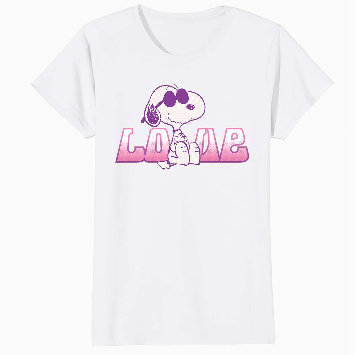 Peanuts Love Snoopy Joe Cool Retro Shades Vintage 90s Comic Official Women's SKINNY FIT T-Shirt