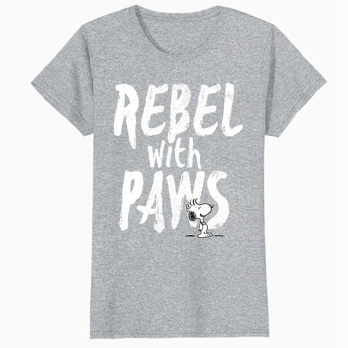 Peanuts Rebel With Paws Snoopy Retro 80s Cool Classic Comic Official Women's SKINNY FIT T-Shirt