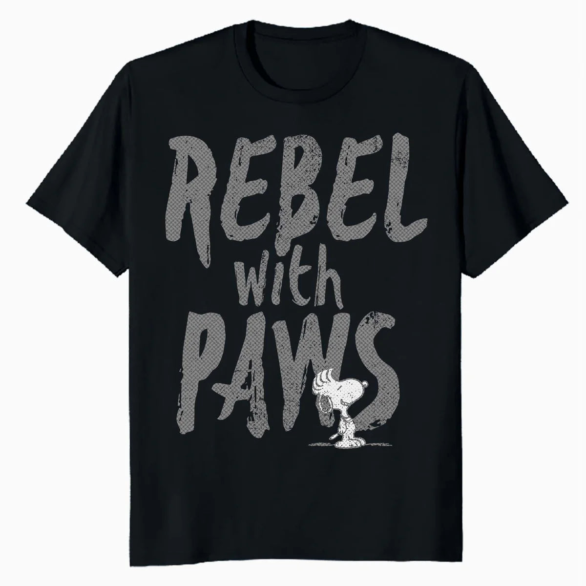 Peanuts Rebel With Paws Snoopy Urban 90s Street Art Stencil Official Men's T-Shirt