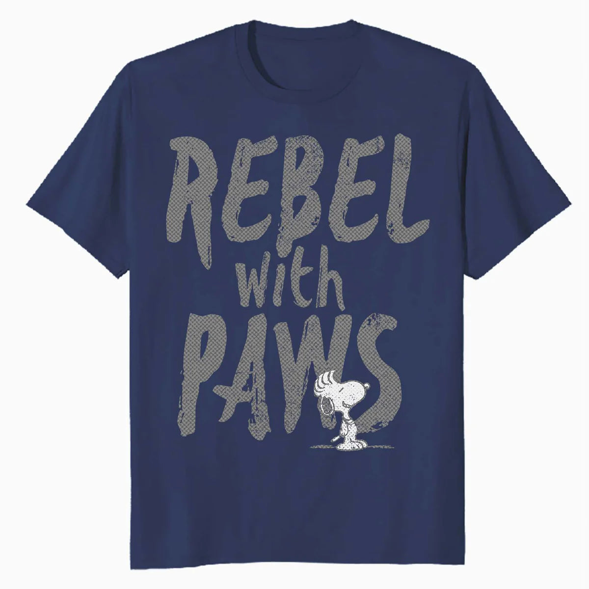 Peanuts Rebel With Paws Snoopy Urban 90s Street Art Stencil Official Men's T-Shirt