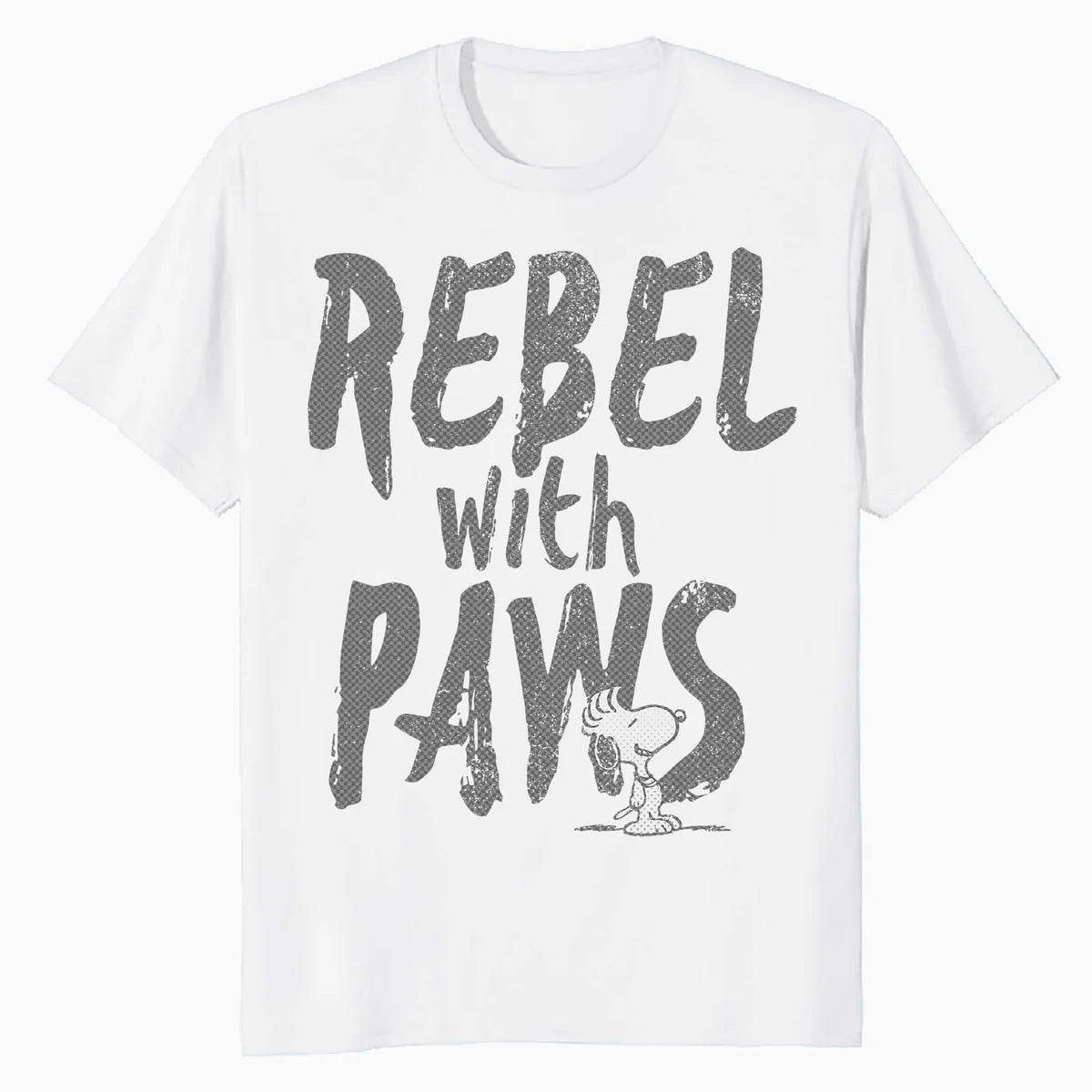 Peanuts Rebel With Paws Snoopy Urban 90s Street Art Stencil Official Men's T-Shirt