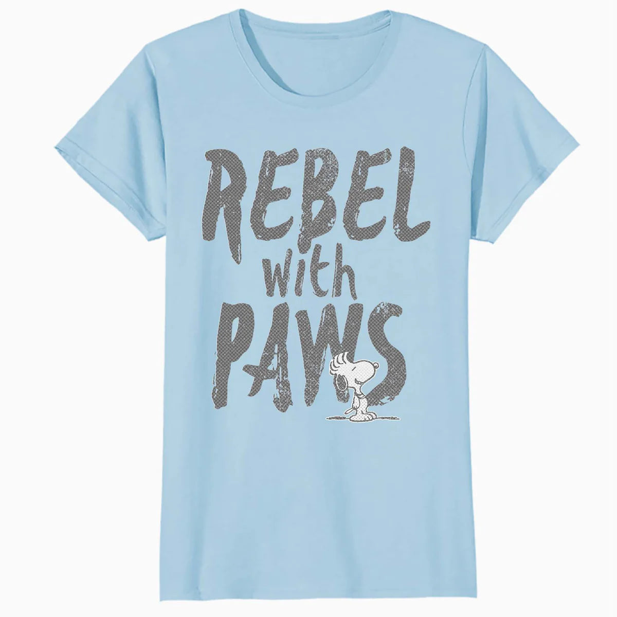 Peanuts Rebel With Paws Snoopy Urban 90s Street Art Stencil Official Women's SKINNY FIT T-Shirt