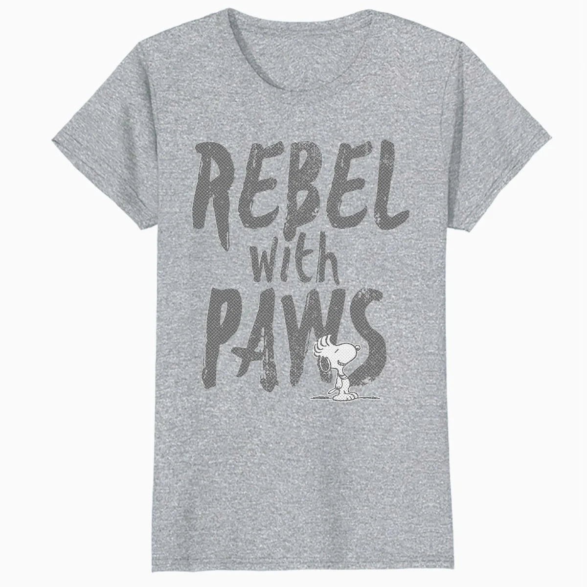 Peanuts Rebel With Paws Snoopy Urban 90s Street Art Stencil Official Women's SKINNY FIT T-Shirt