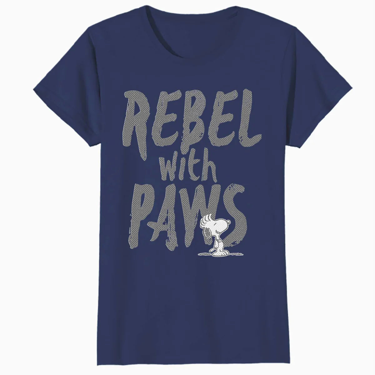 Peanuts Rebel With Paws Snoopy Urban 90s Street Art Stencil Official Women's SKINNY FIT T-Shirt