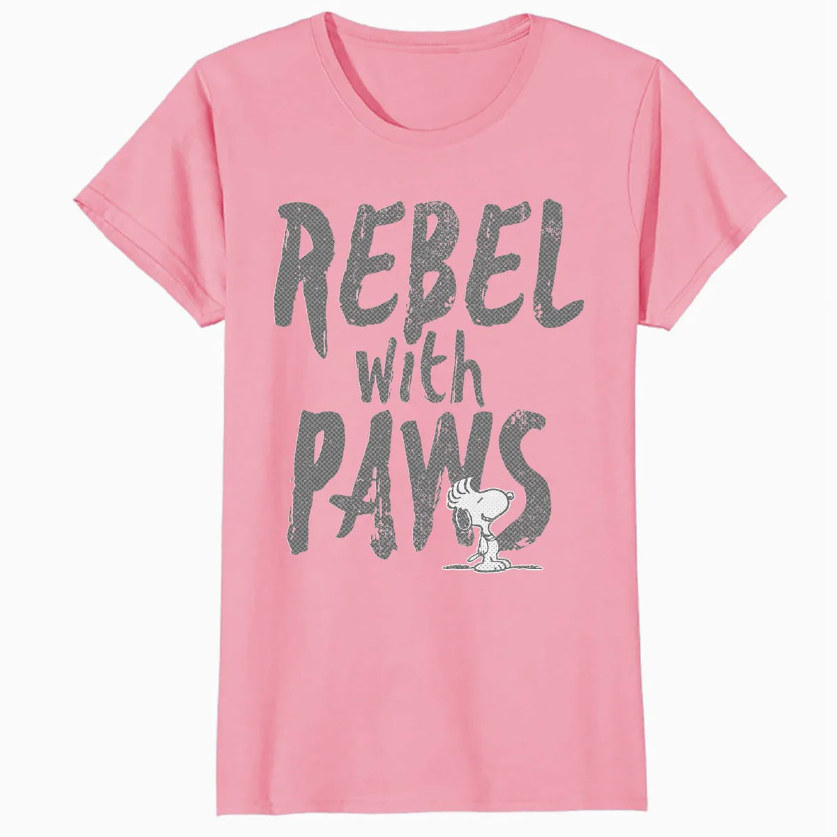 Peanuts Rebel With Paws Snoopy Urban 90s Street Art Stencil Official Women's SKINNY FIT T-Shirt
