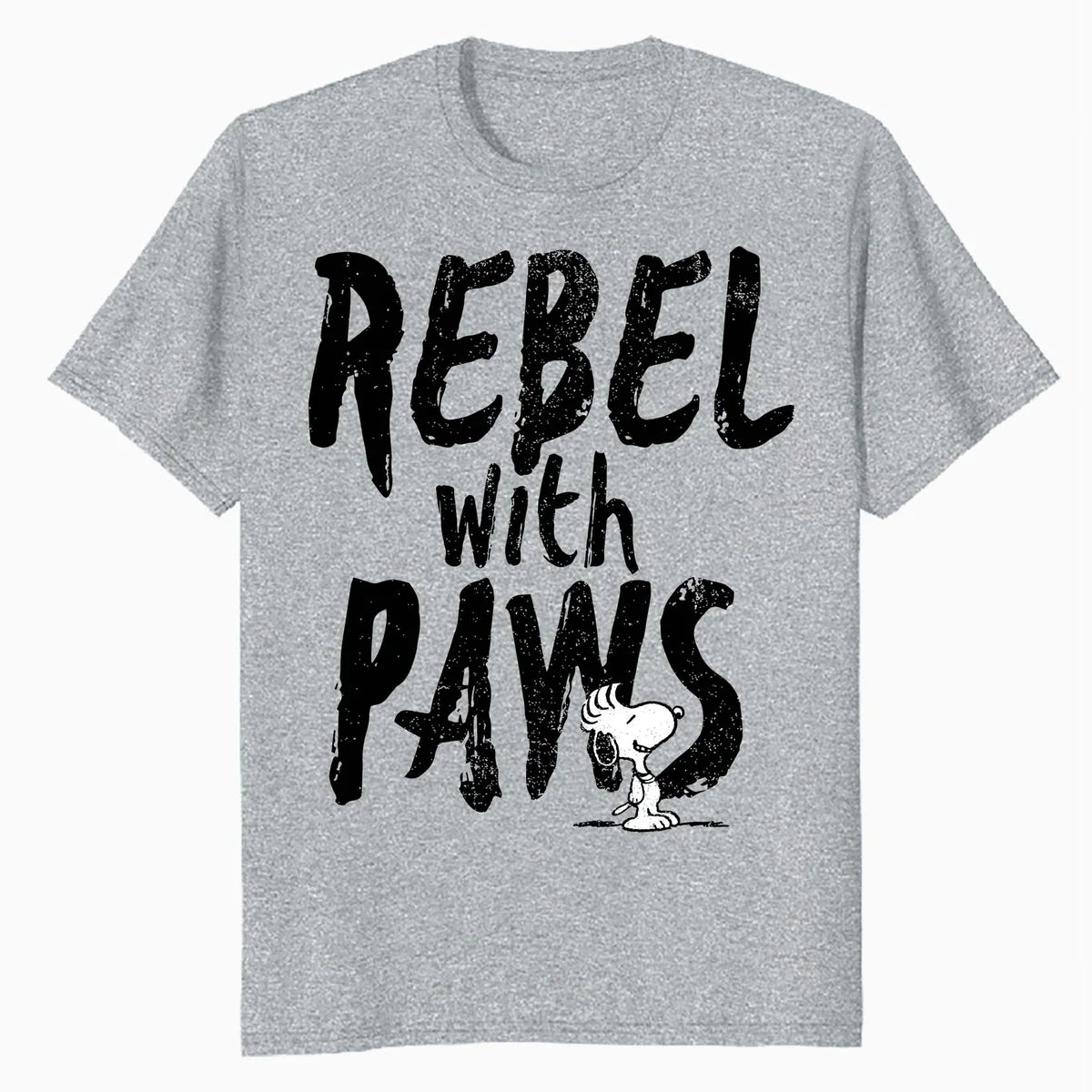Peanuts Rebel With Paws Snoopy Vintage 90s Iconic Punk Pop Official Men's T-Shirt