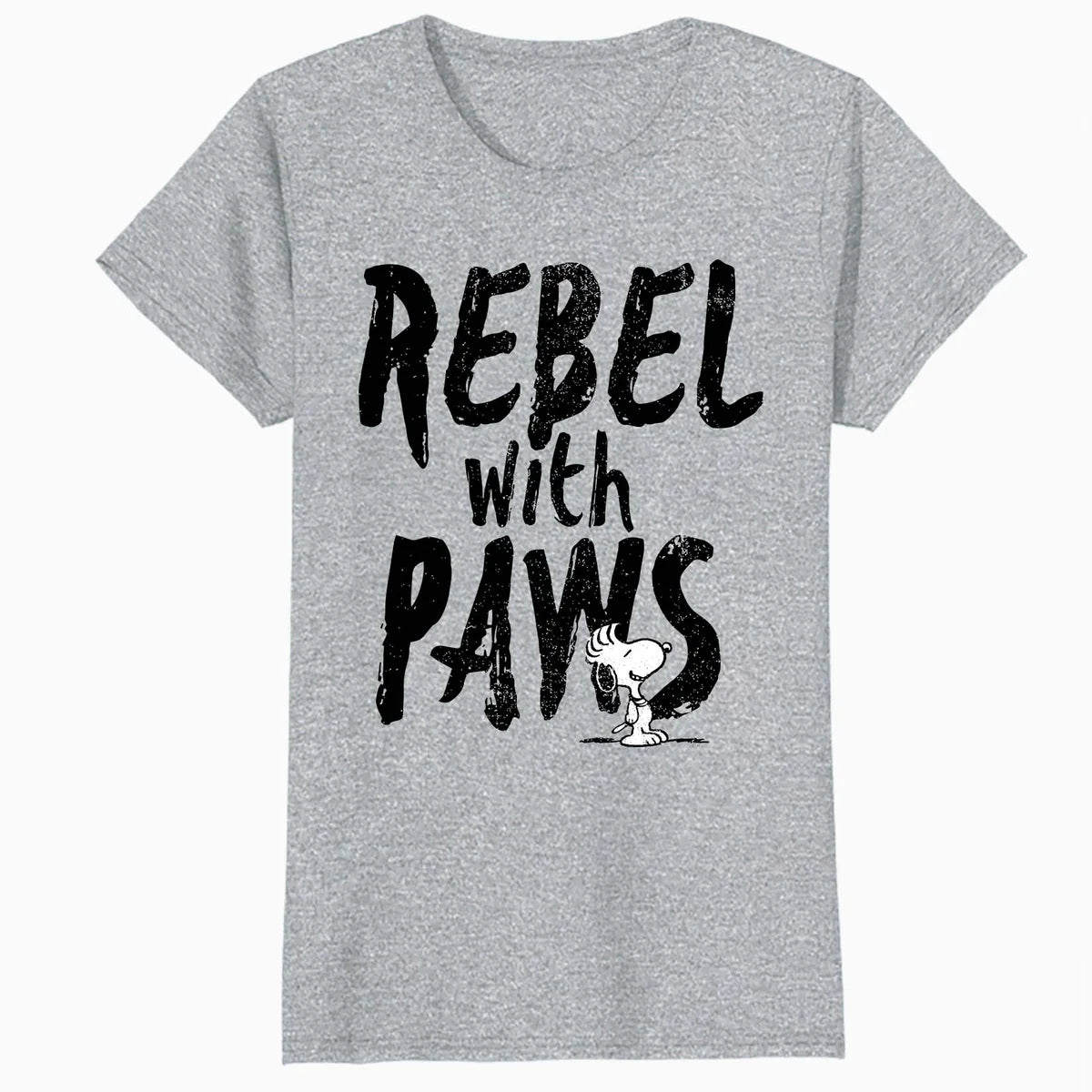 Peanuts Rebel With Paws Snoopy Vintage 90s Iconic Punk Pop Official Women's SKINNY FIT T-Shirt