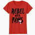 Peanuts Rebel With Paws Snoopy Vintage 90s Iconic Punk Pop Official Women's SKINNY FIT T-Shirt