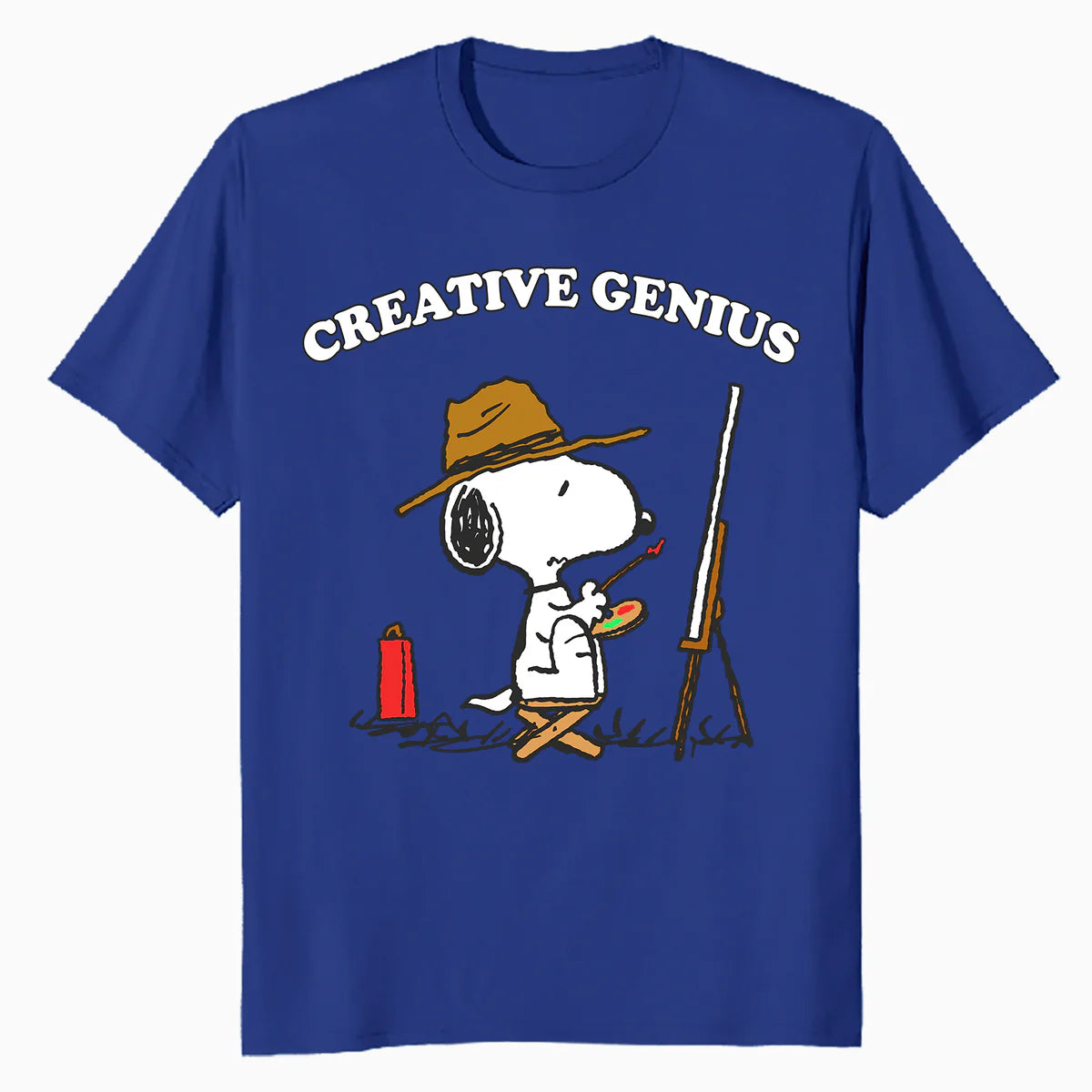 Peanuts Snoopy Creative Genius Artist Fun Classic Retro 90s Official Men's T-Shirt