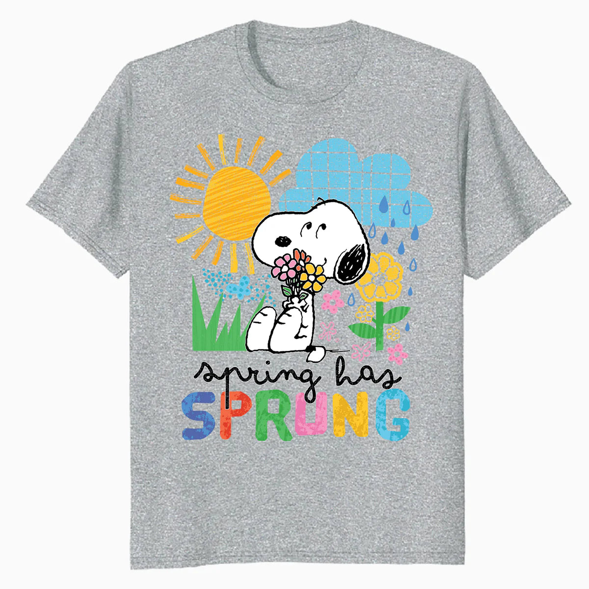 Peanuts Snoopy Easter Spring Cottage Garden Fun 90s Classic Official Men's T-Shirt