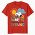 Peanuts Snoopy Easter Spring Cottage Garden Fun 90s Classic Official Men's T-Shirt