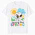Peanuts Snoopy Easter Spring Cottage Garden Fun 90s Classic Official Men's T-Shirt