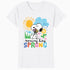 Peanuts Snoopy Easter Spring Cottage Garden Fun 90s Classic Official Women's SKINNY FIT T-Shirt
