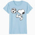 Peanuts Snoopy Football Fun Vintage Retro 80s 90s Soccer Fan Official Women's SKINNY FIT T-Shirt