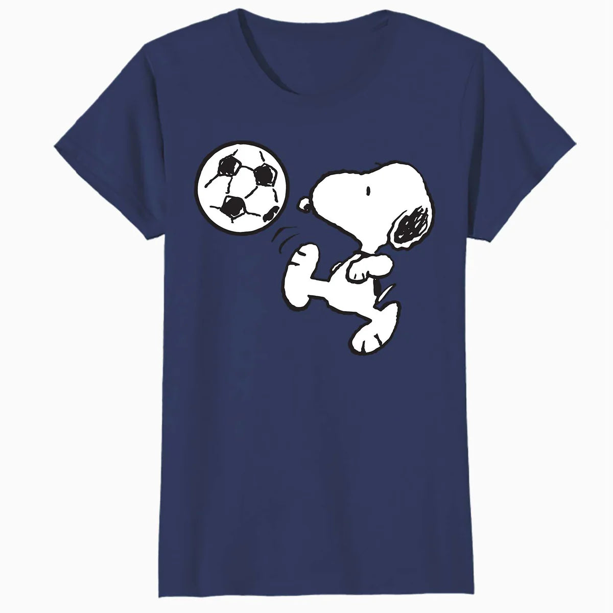 Peanuts Snoopy Football Fun Vintage Retro 80s 90s Soccer Fan Official Women's SKINNY FIT T-Shirt
