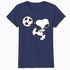 Peanuts Snoopy Football Fun Vintage Retro 80s 90s Soccer Fan Official Women's SKINNY FIT T-Shirt