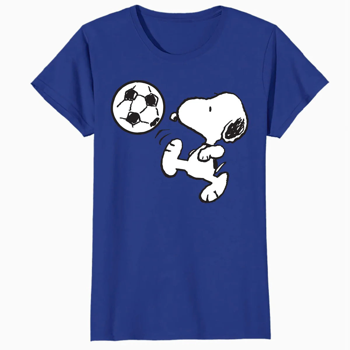 Peanuts Snoopy Football Fun Vintage Retro 80s 90s Soccer Fan Official Women's SKINNY FIT T-Shirt