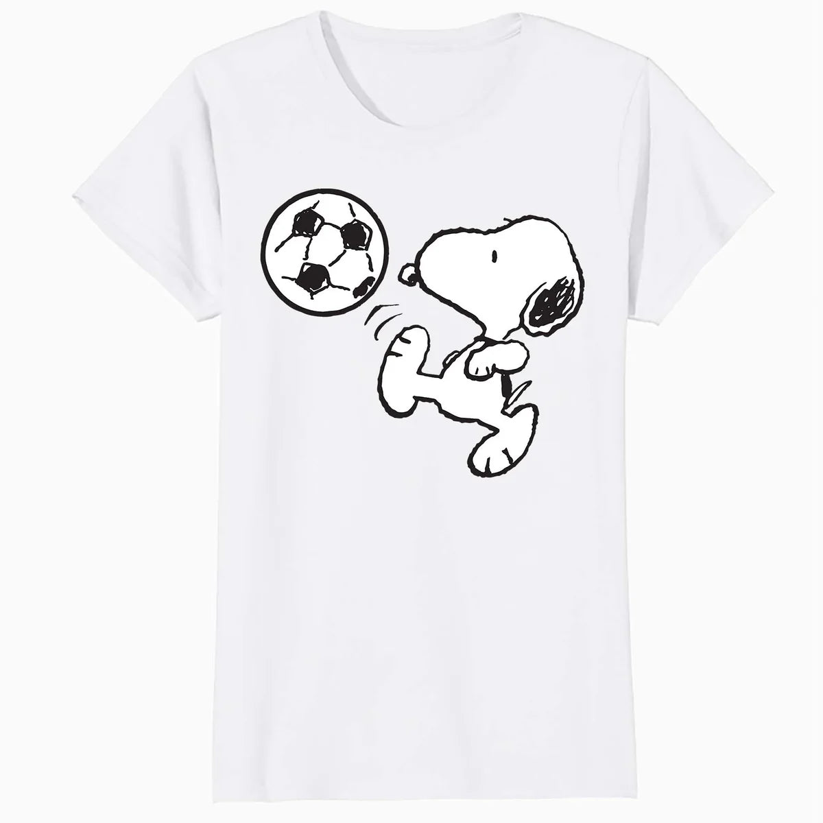 Peanuts Snoopy Football Fun Vintage Retro 80s 90s Soccer Fan Official Women's SKINNY FIT T-Shirt
