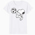 Peanuts Snoopy Football Fun Vintage Retro 80s 90s Soccer Fan Official Women's SKINNY FIT T-Shirt